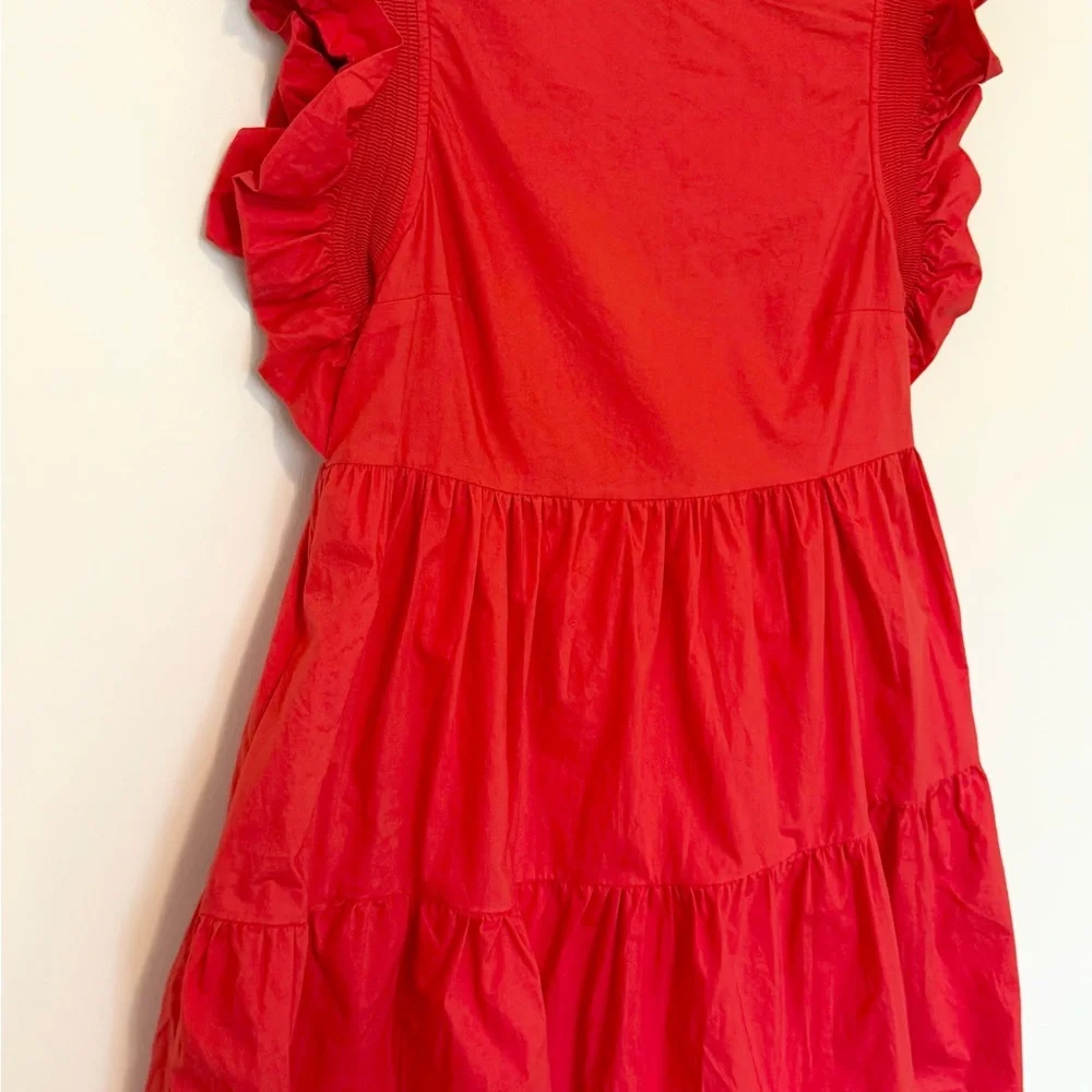 English Factory Red Ruffle Dress - Picture 2 of 5